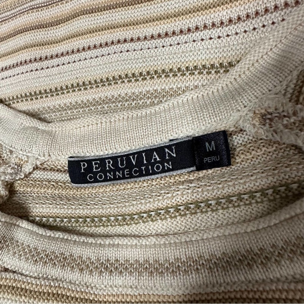 Peruvian Connection Neutral Multi Color Pima Cott… - image 5